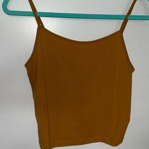 Size large burnt yellow cami tank top